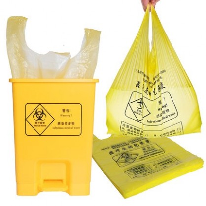 大号黄色医疗垃圾废物袋一次性医用垃圾袋诊所医院大垃圾袋
